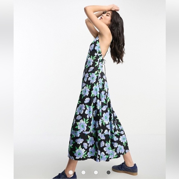 NEW! Free People Finer Things Floral Maxi 🦋 Sz Medium - Picture 7 of 14